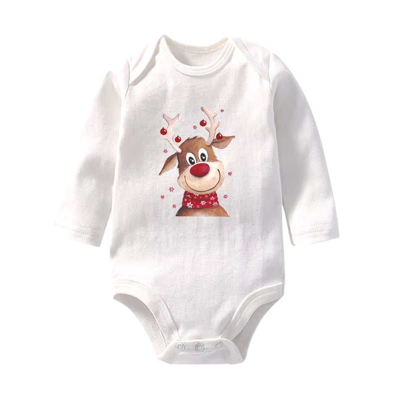 It'S My First Christmas Baby Boys Girls Long Sleeve Christmas Jumpsuits