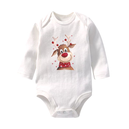 It'S My First Christmas Baby Boys Girls Long Sleeve Christmas Jumpsuits